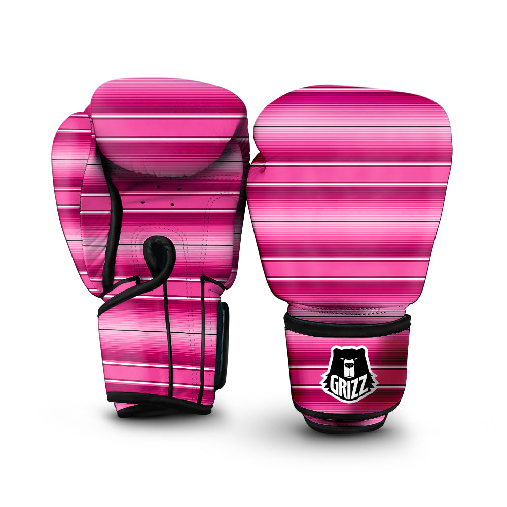Mexican Serape Pink Print Boxing Gloves-grizzshop