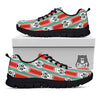 Mexican Serape Sugar Skull Print Pattern Black Sneaker-grizzshop