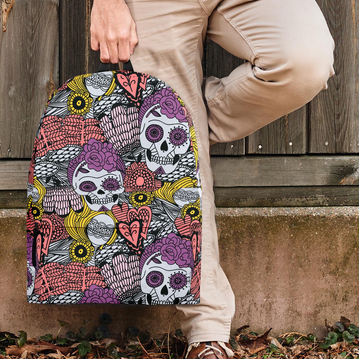 Mexican Skull Backpack-grizzshop