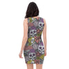 Mexican Skull Bodycon Dress-grizzshop