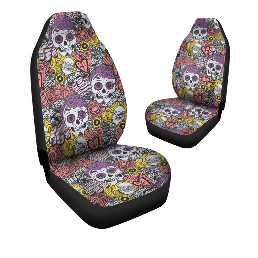 Mexican Skull Car Seat Covers-grizzshop