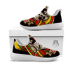 Mexican Skull Cinco de Mayo Print White Athletic Shoes-grizzshop