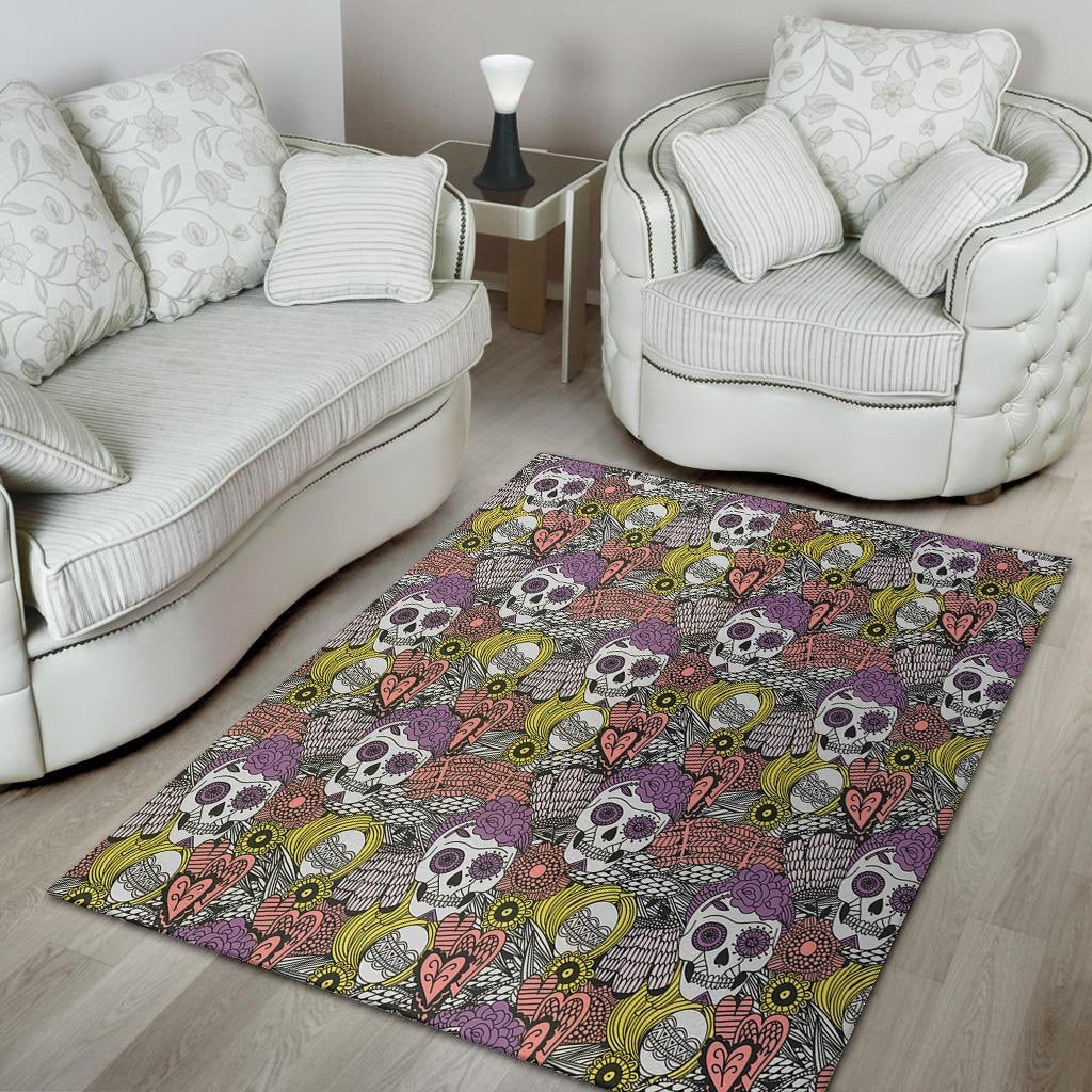 Mexican Skull Floor Mat-grizzshop