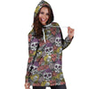 Mexican Skull Hoodie Dress-grizzshop