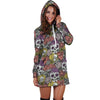 Mexican Skull Hoodie Dress-grizzshop