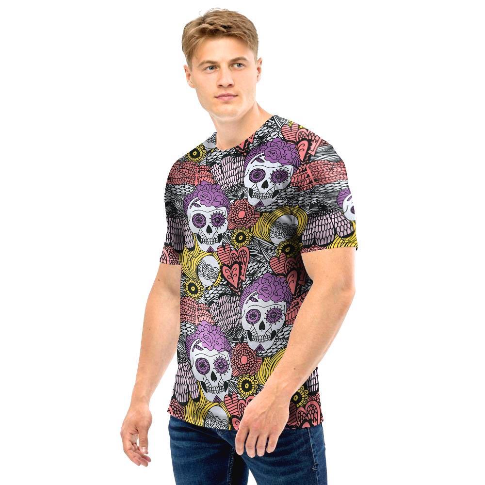 Mexican Skull Men T Shirt-grizzshop