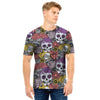 Mexican Skull Men T Shirt-grizzshop