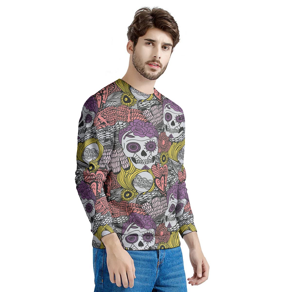 Mexican Skull Men's Sweatshirt-grizzshop