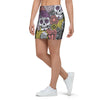 Mexican Skull Mini Skirt-grizzshop