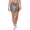 Mexican Skull Mini Skirt-grizzshop