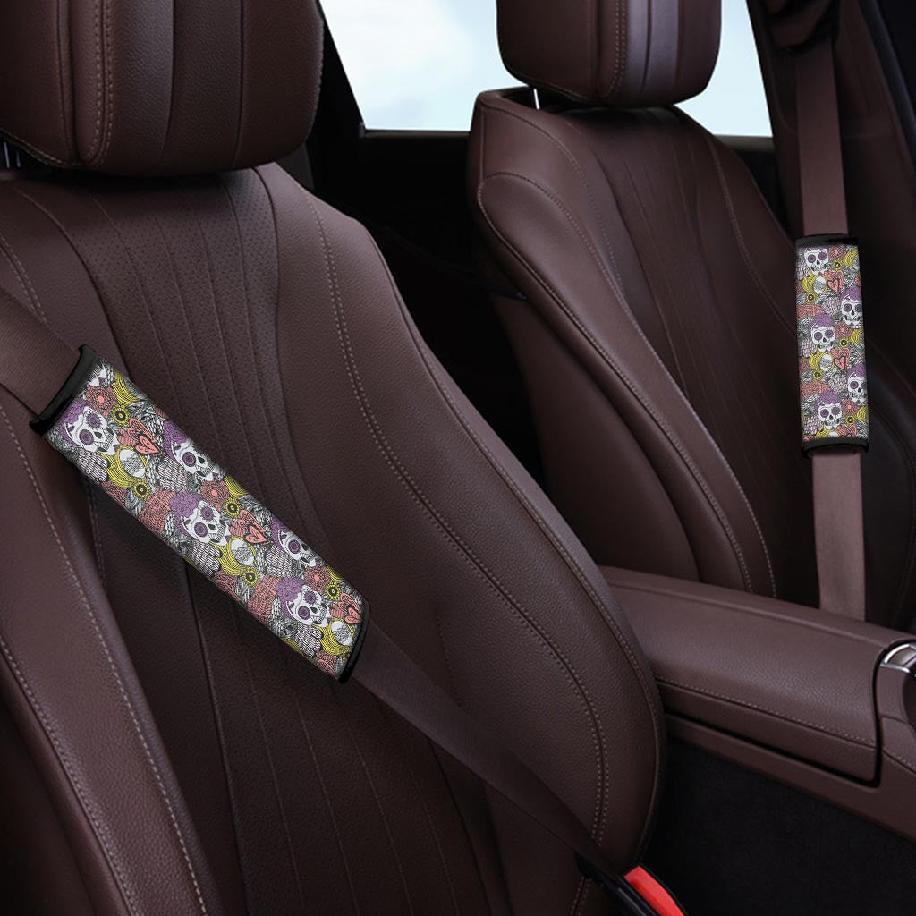 Mexican Skull Seat Belt Cover-grizzshop