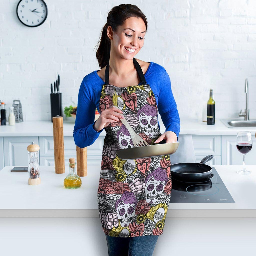 Mexican Skull Women's Apron-grizzshop