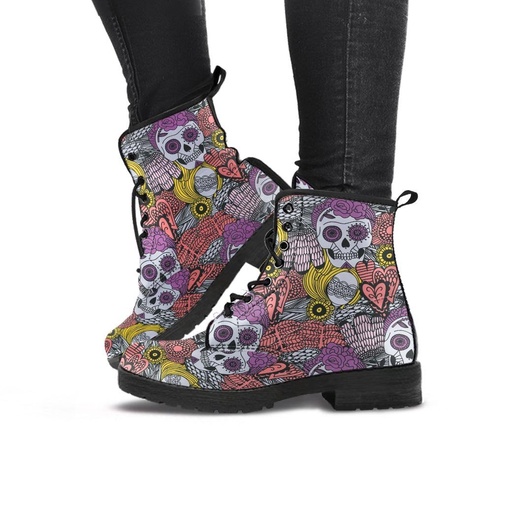 Mexican Skull Women's Boots-grizzshop