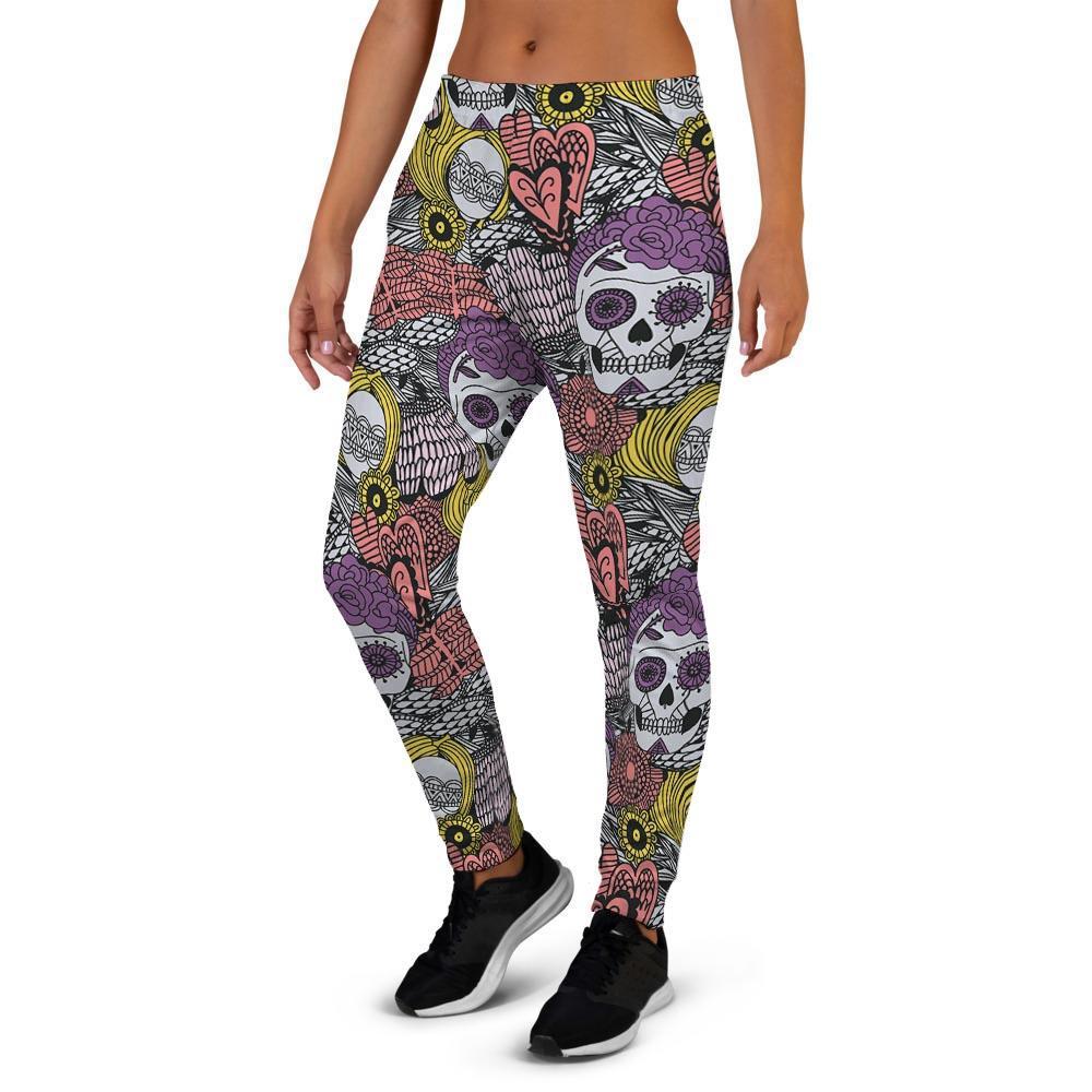 Mexican Skull Women's Joggers-grizzshop