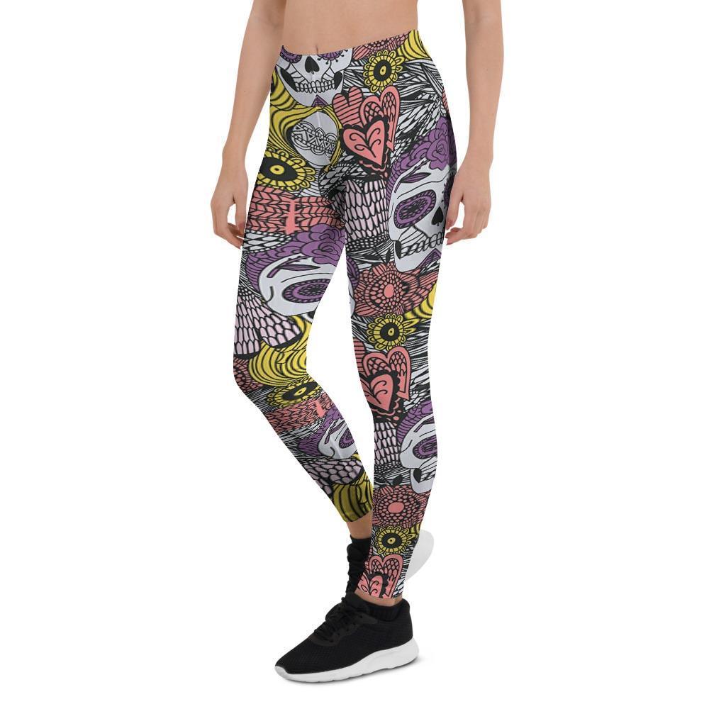 Mexican Skull Women's Leggings-grizzshop