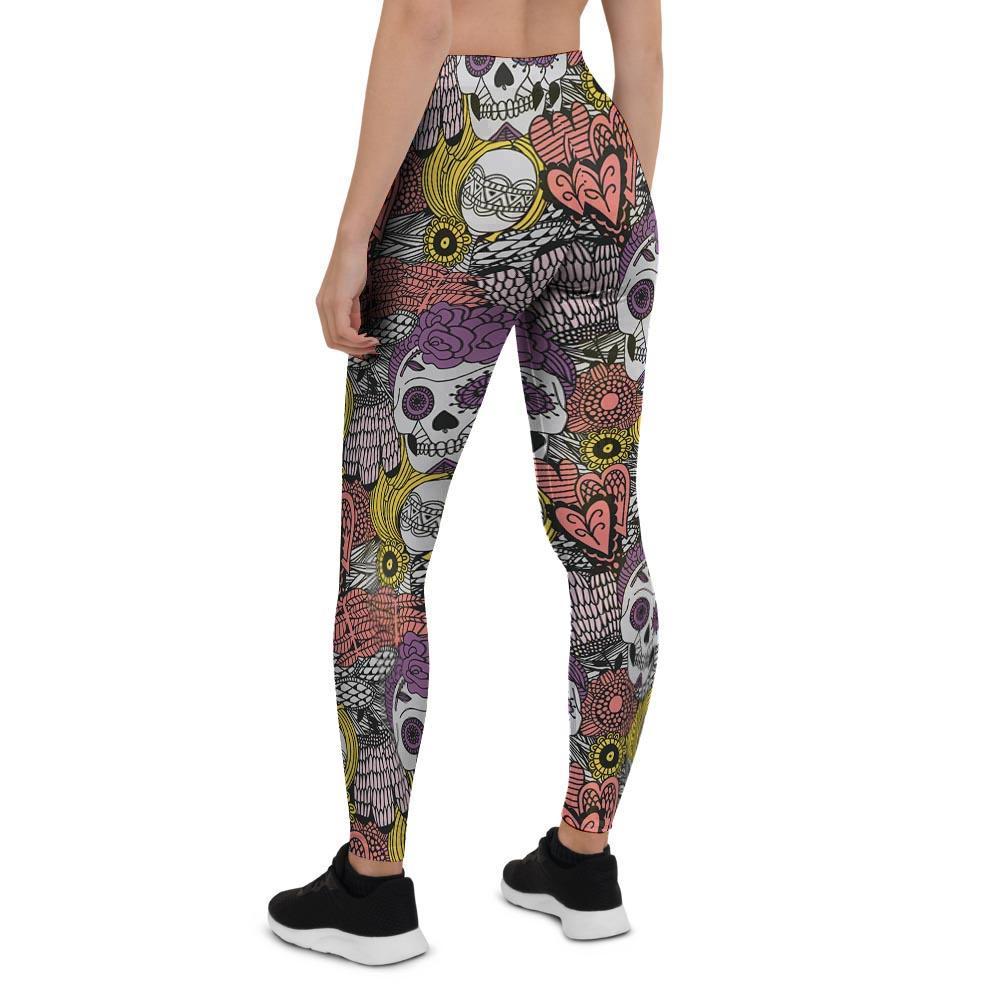 Mexican Skull Women's Leggings-grizzshop