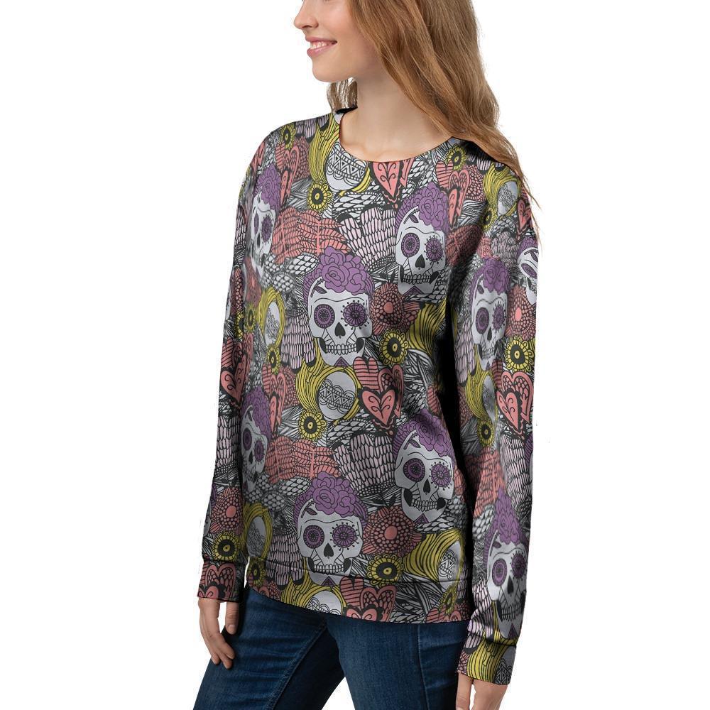 Mexican Skull Women's Sweatshirt-grizzshop