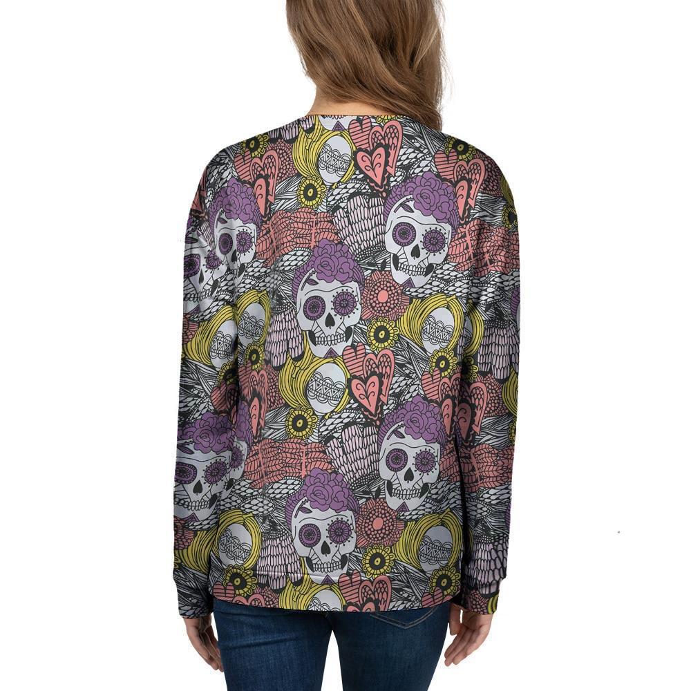 Mexican Skull Women's Sweatshirt-grizzshop