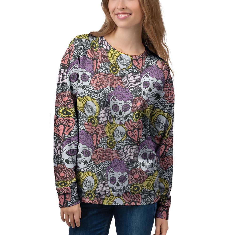 Mexican Skull Women's Sweatshirt-grizzshop