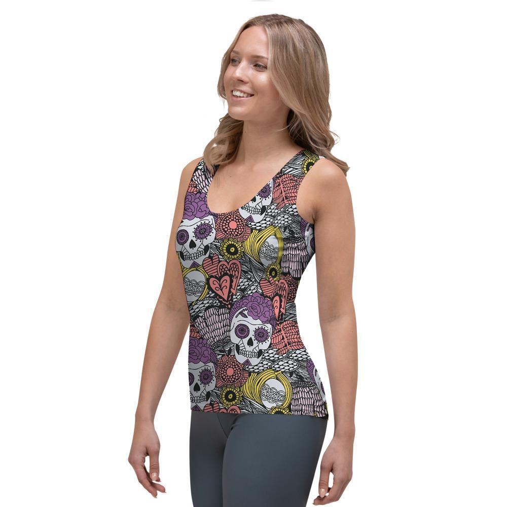 Mexican Skull Women's Tank Top-grizzshop