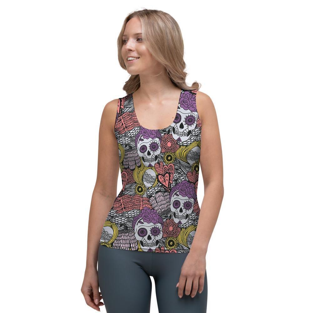 Mexican Skull Women's Tank Top-grizzshop