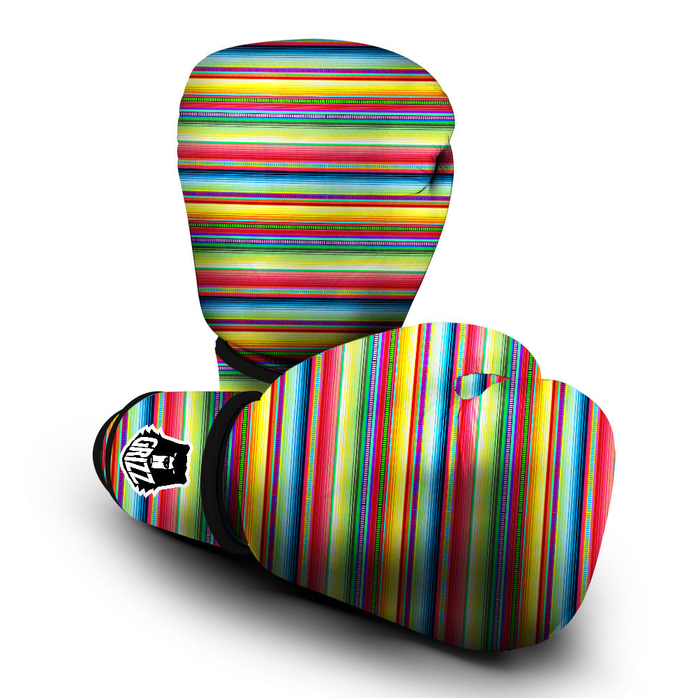 Mexican Stripe Cinco De Mayo Print Boxing Gloves-grizzshop