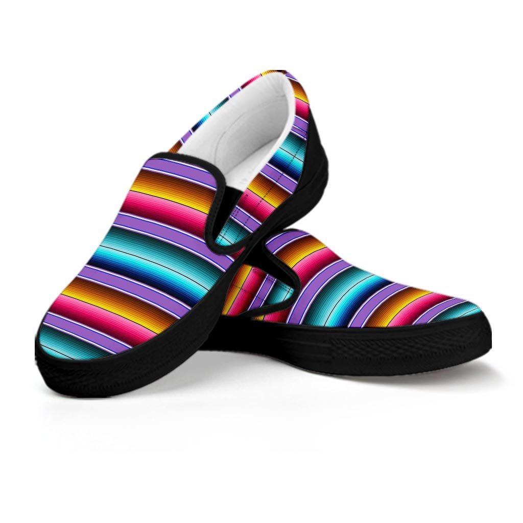Mexican Baja Serape Men's Slip On Sneakers-grizzshop