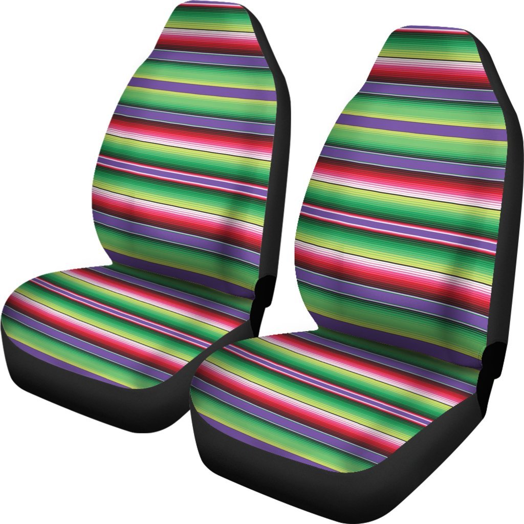 Mexican Serape Blanket Baja Pattern Print Universal Fit Car Seat Cover-grizzshop