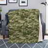 Military Green Camo Print Blanket-grizzshop