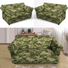 Military Green Camo Print Loveseat Cover-grizzshop