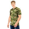 Military Green Camo Print Men T Shirt-grizzshop