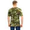 Military Green Camo Print Men T Shirt-grizzshop