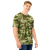 Military Green Camo Print Men T Shirt-grizzshop