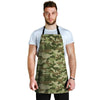 Military Green Camo Print Men's Apron-grizzshop