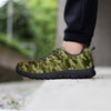 Military Green Camo Print Men's Sneakers-grizzshop