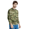 Military Green Camo Print Men's Sweatshirt-grizzshop