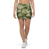 Military Green Camo Print Mini Skirt-grizzshop