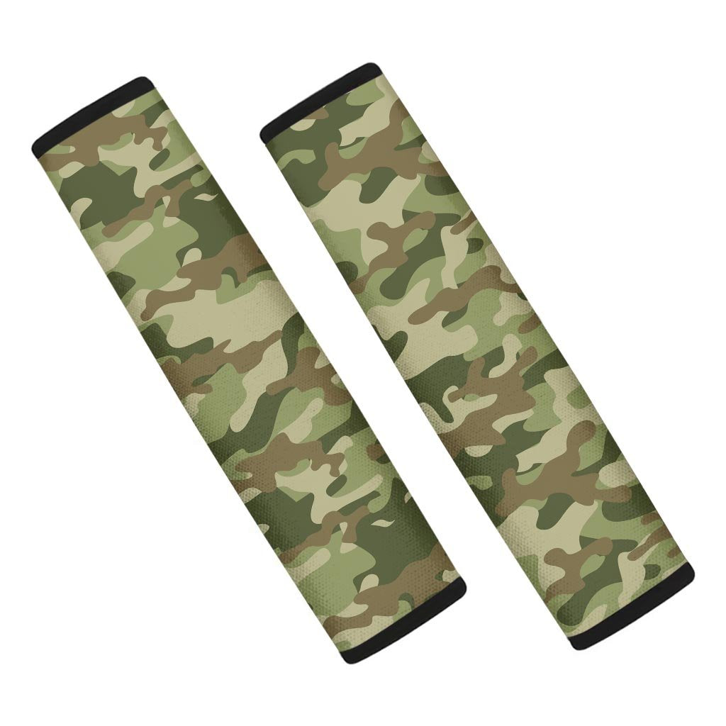 Military Green Camo Print Seat Belt Cover-grizzshop