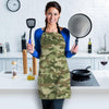 Military Green Camo Print Women's Apron-grizzshop