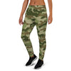 Military Green Camo Print Women's Joggers-grizzshop