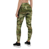 Military Green Camo Print Women's Leggings-grizzshop