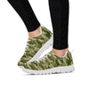 Military Green Camo Print Women's Sneakers-grizzshop