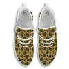 Military USA Print Pattern White Walking Shoes-grizzshop