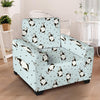 Milk Print Armchair Cover-grizzshop