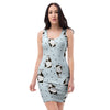 Milk Print Bodycon Dress-grizzshop