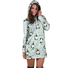 Milk Print Hoodie Dress-grizzshop