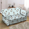 Milk Print Loveseat Cover-grizzshop