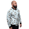 Milk Print Men's Bomber Jacket-grizzshop