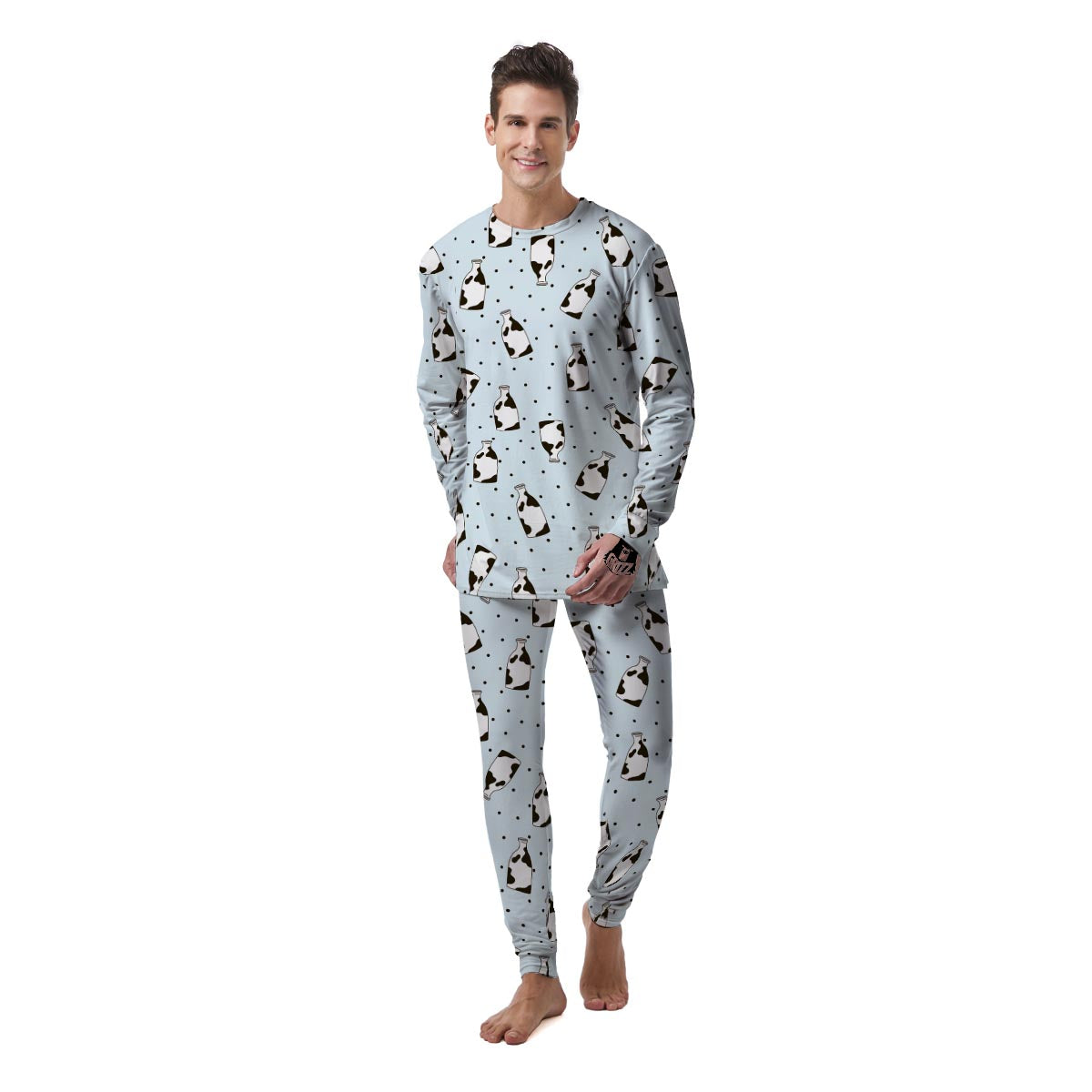 Milk Print Men's Pajamas-grizzshop