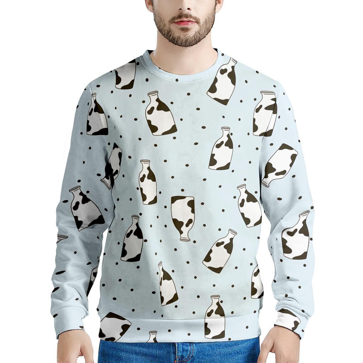 Milk Print Men's Sweatshirt-grizzshop